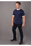FILA Marconi Tee Navy/Cream Men's Retro Casual Sports T-Shirt