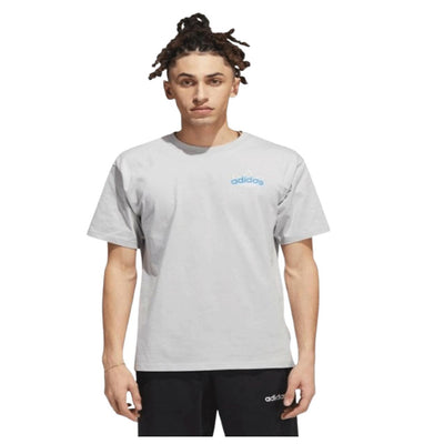 Adidas OG Athl Club Tee Grey - Men's Casual Sports T-Shirt