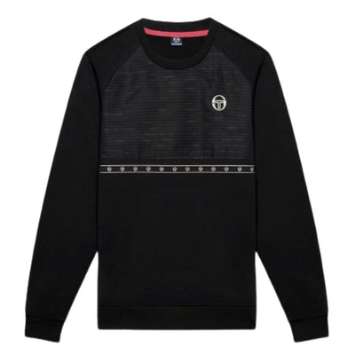 Sergio Tacchini Men's Sweater Black Classic Crewneck