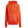 ADIDAS Men's Hoodie Orange Comfortable Casual Sportswear Sweatshirt