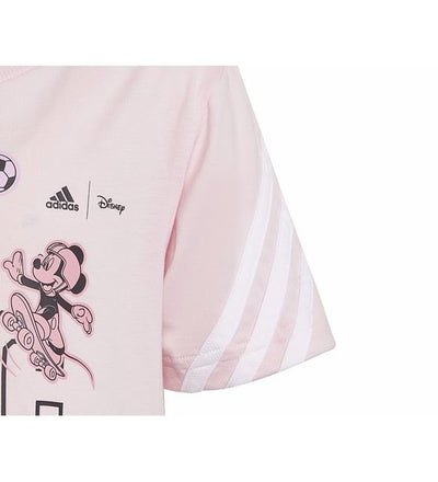 Adidas Disney Minnie Mouse Tee Pink for Kids Boys & Girls Cartoon Print Shirt