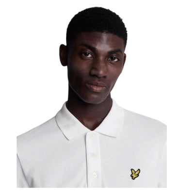 Lyle & Scott Men's long sleeve classic polo White