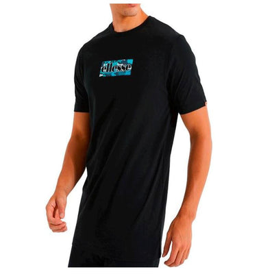 ELLESSE Subbio Tee Black Men's Casual T-Shirt Short Sleeve Cotton Logo Top