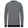 LYLE & SCOTT Navy Breton Stripe Jumper Men's Casual Sweater Top Size