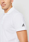 Adidas Men's  Polo White Shirt -Short Sleeve Sportswear