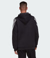 Adidas 3 STRIPE FULL ZIP HOOD BLACK