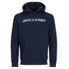 JACK & JONES Navy Blazer Hoodie - Men's Casual Logo Sweatshirt Pullover