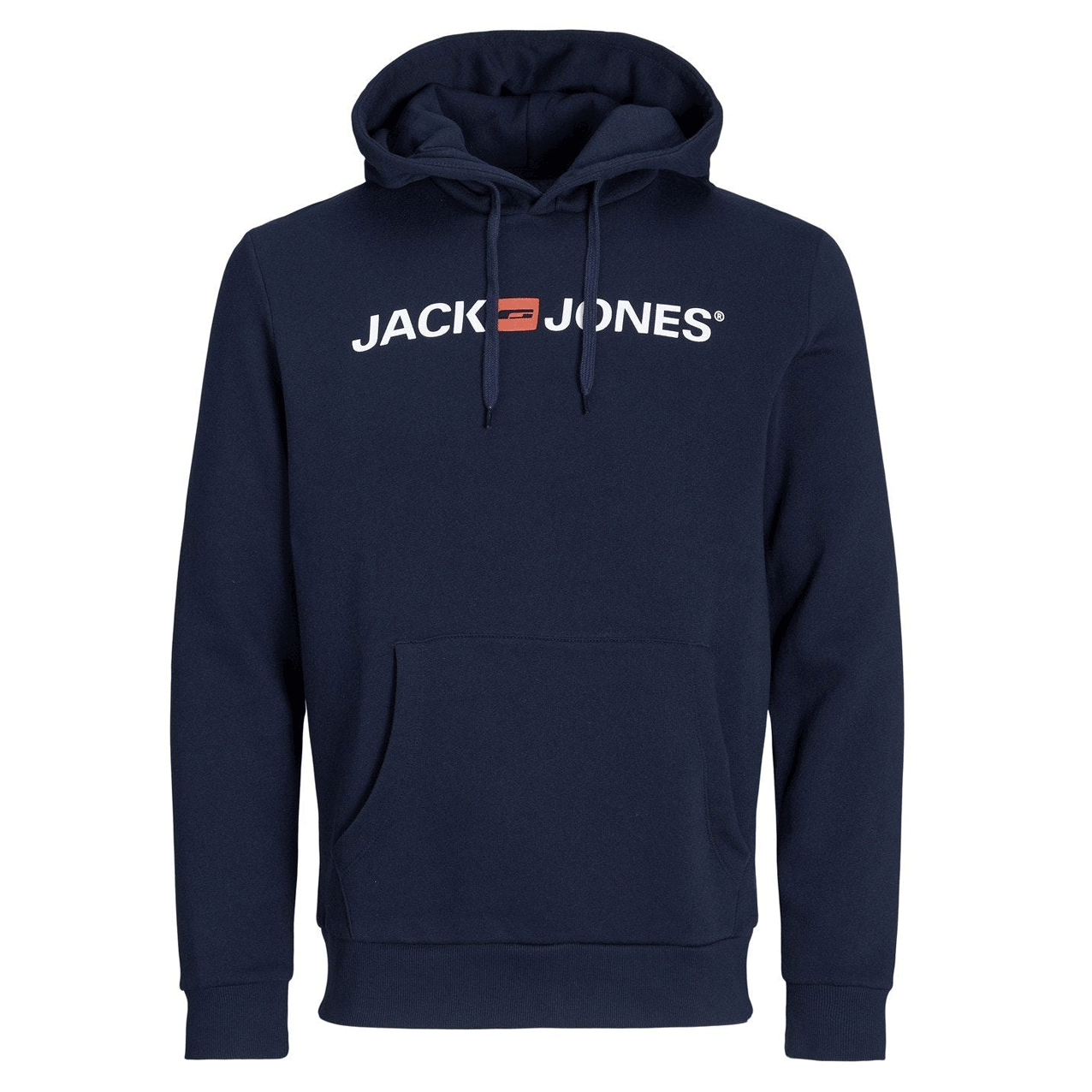 JACK & JONES Navy Blazer Hoodie - Men's Casual Logo Sweatshirt Pullover