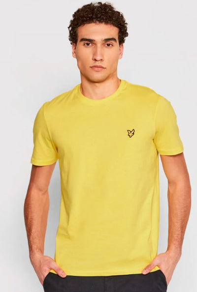 LYLE & SCOTT  CREW TEE BUTTER YELLOW
