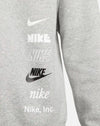 NIKE STACK LOGO CREW SUIT GREY