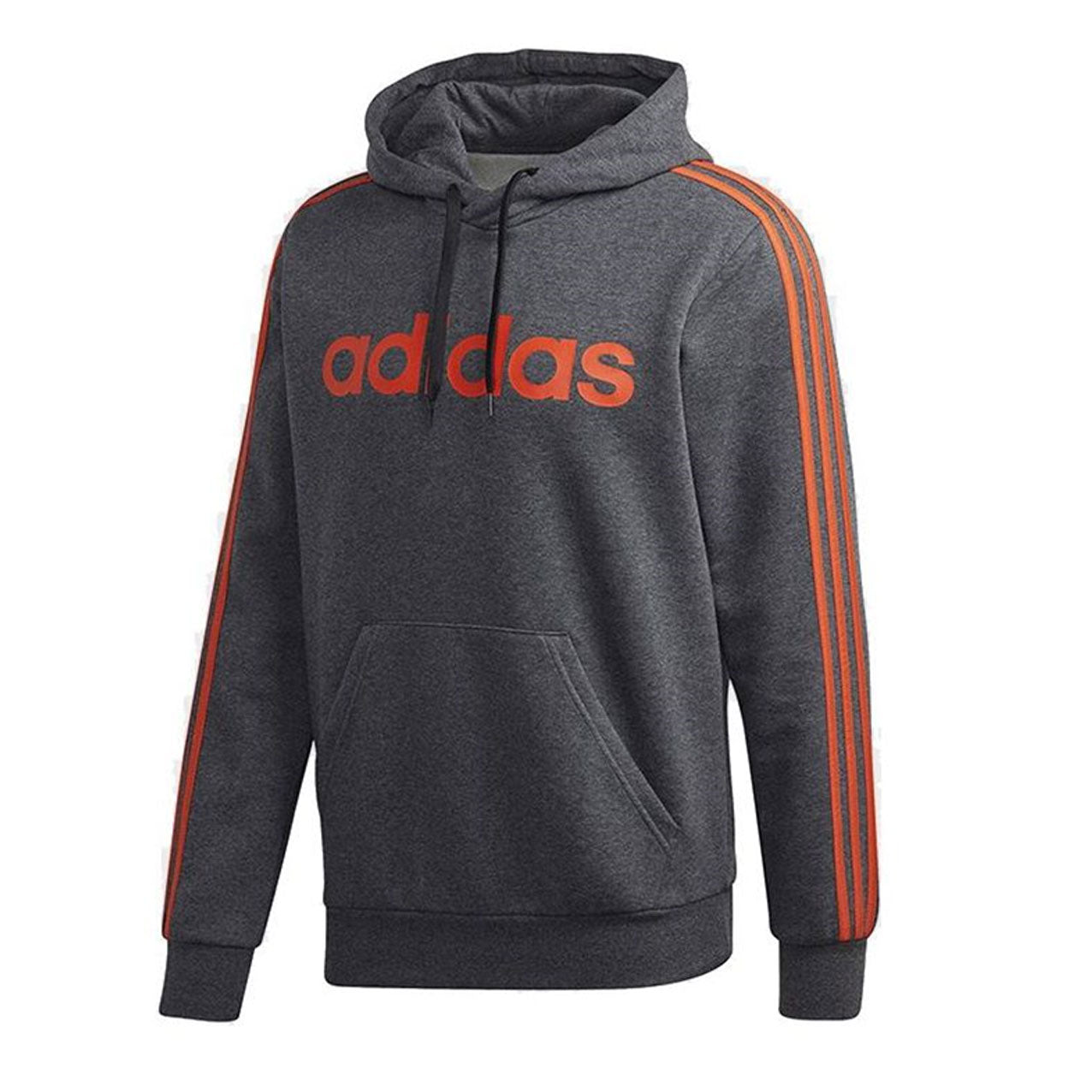 ADIDAS 3S PO FLEECE HOODIE GREY/ORANGE