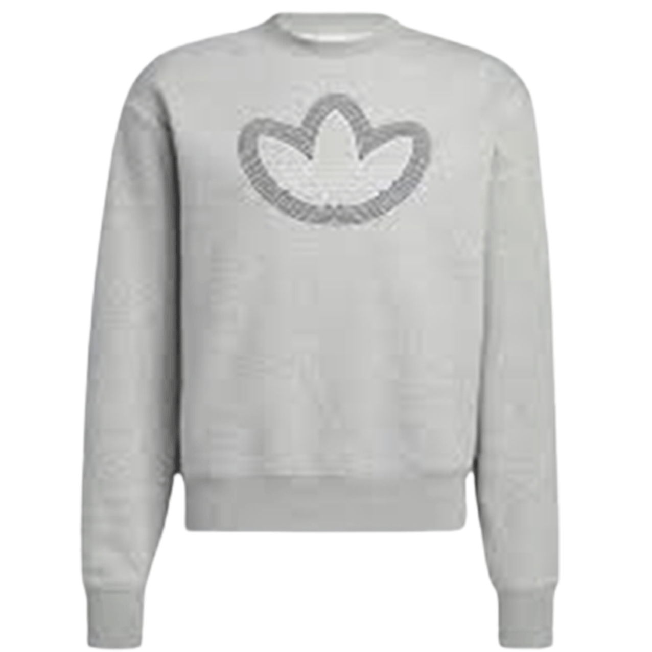 ADIDAS TREFOIL EMBROIDERED CREW GREY