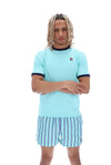 FILA Marconi Tee Turq/Blue Men's Retro T-Shirt