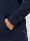 JACK & JONES Navy Blazer Hoodie - Men's Casual Logo Sweatshirt Pullover