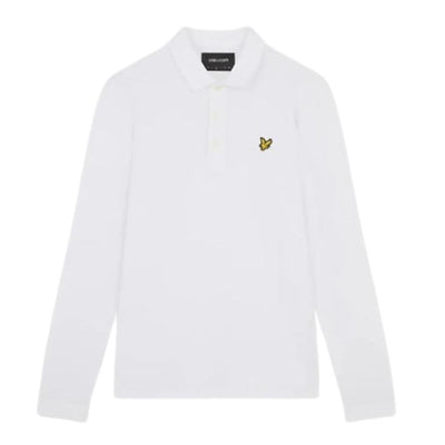 Lyle & Scott Men's long sleeve classic polo White
