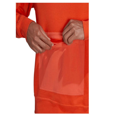 ADIDAS Men's Hoodie Orange Comfortable Casual Sportswear Sweatshirt