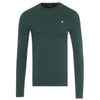LYLE & SCOTT Men's Merino Crew Jumper Green Wool Knit Sweater Pullover