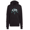 Adidas United Graphic Hoodie Black Men's Pullover Sweatshirt Casual