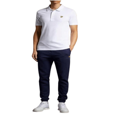 Lyle & Scott Men's short sleeve plain polo White