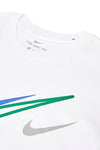 NIKE MULTI SWOOSH LOGO TEE WHITE