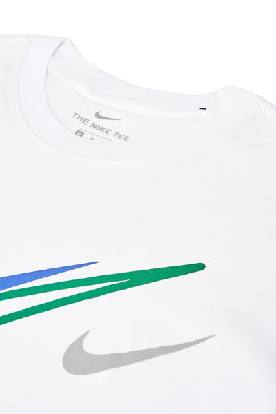 NIKE MULTI SWOOSH LOGO TEE WHITE