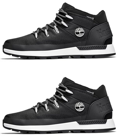 Timberland Mens Boots Sprint Trekker Waterproof Mesh Boots Black Boots