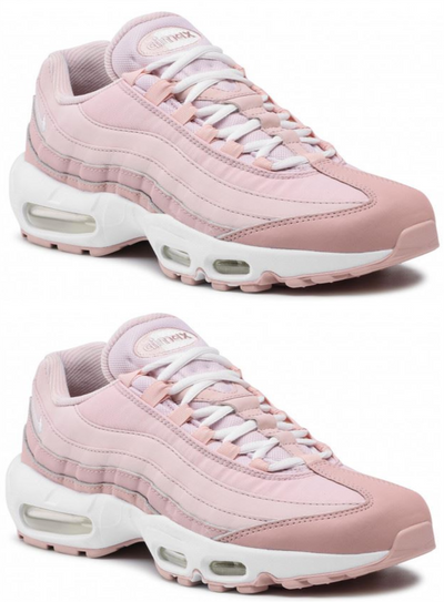 Nike Air Max Trainers Womens Pink Oxford Lace Up Sneakers Gym Running Trainers
