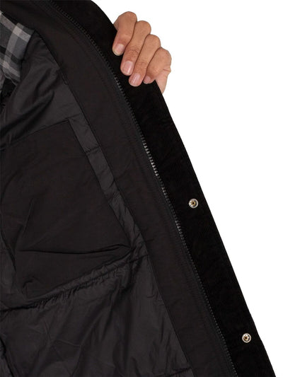 Superdry Mountain Padded Men's Parka Jacket Black Hooded Jacket - MRGOUTLETS