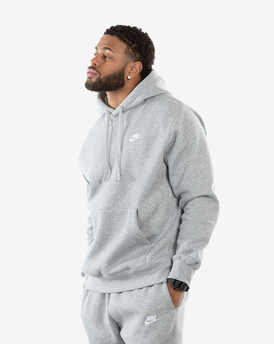 Nike Mens Hoodie Grey Gym Running Hoodie Pullover Long Sleeve Hoodie