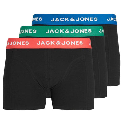 Jack & Jones Trunks Underwear 3 Pack Trunks Sports Underwear Black