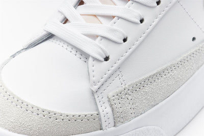 Nike Blazer Trainers Unisex Low Platform White Trainers Lace Up Sneakers
