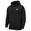 Nike Mens Hoodie Black Gym Pullover Hoodie Club Fleece Hoodie Black Running Top - MRGOUTLETS