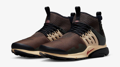 Nike Air Presto Trainers Mens Brown Lace Up Dark Brown Gym RunningTrainers