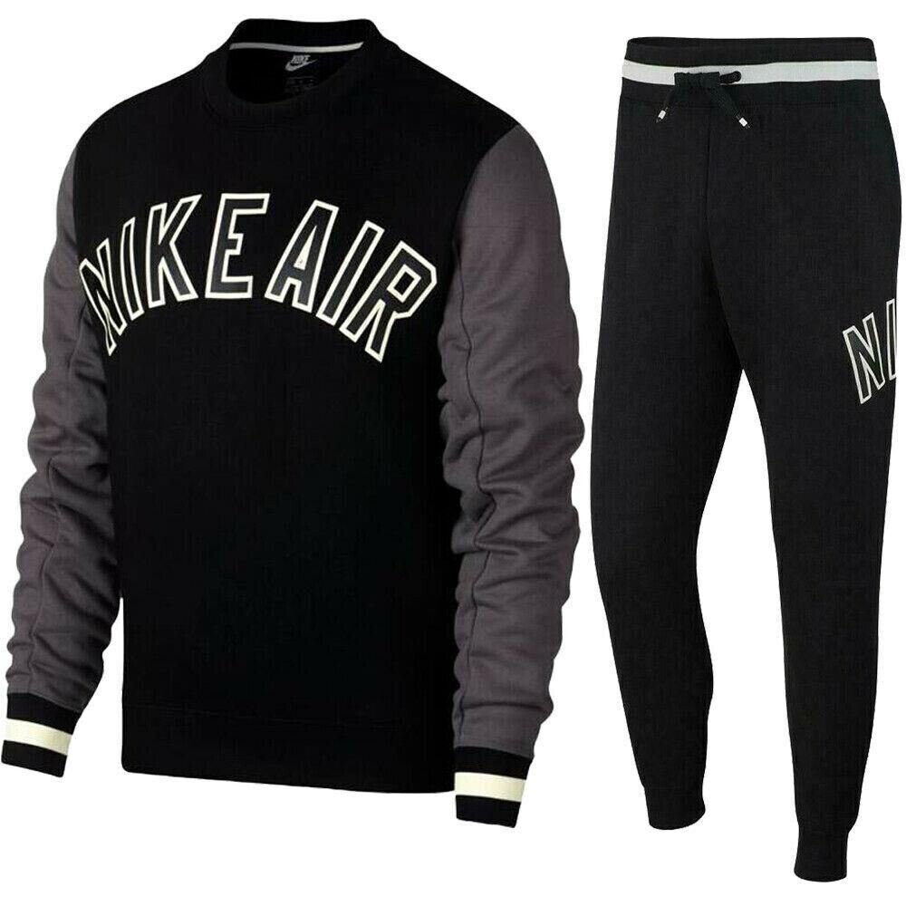 Nike Air Mens Tracksuit Joggers Crew Neck Sweatshirts Bottoms Sweatpants - MRGOUTLETS