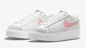 Nike Blazer Trainers Unisex Low Platform White Trainers Lace Up Sneakers