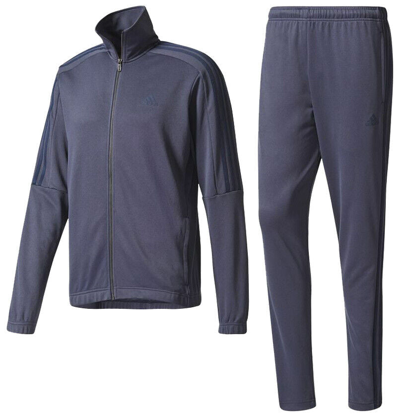 Adidas Mens Tracksuit Tiro Sports Jogging Suit Bottoms Full Zip Jackets Navy - MRGOUTLETS