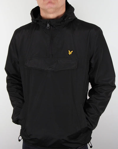 Lyle & Scott Jacket Mens Overhead Pullover Jacket Winter Black Jacket - MRGOUTLETS