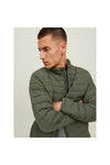 Jack & Jones Jacket Mens Full Zip Green Long Sleeve Jacket Casual Jacket - MRGOUTLETS