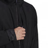 Adidas Mens Jacket Coat Polyester Black Winter Jacket Long Sleeve Hooded Coat - MRGOUTLETS