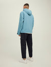 Jack Jones Mens Jacket Anorak Pullover Jacket Teal Casual Drawcord Jacket - MRGOUTLETS