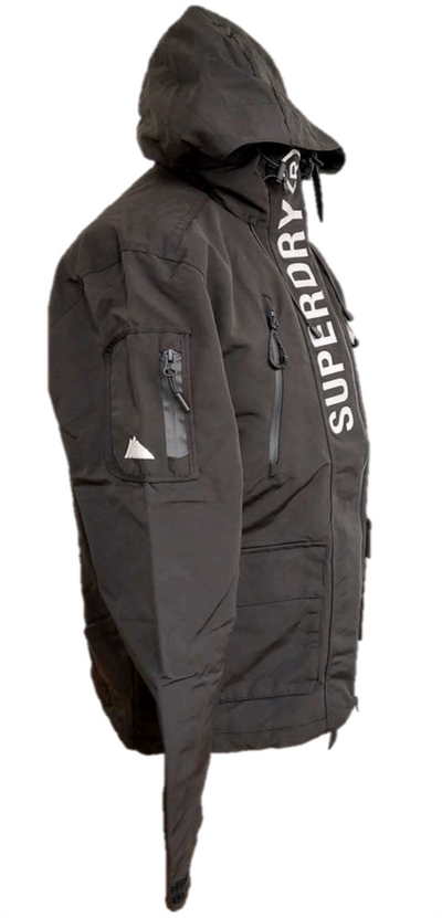 Superdry Jacket Mens Black Ultimate Windcheater Jacket Full Zip - MRGOUTLETS