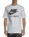 Nike Mens Air Max T Shirt Jersey Cotton T-Shirt TShirt Crew Tops White - MRGOUTLETS