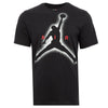 Nike Air Jordan T Shirt Gym Running Tee Mens Black T Shirt Short Sleeve - MRGOUTLETS