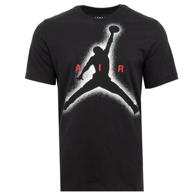 Nike Air Jordan T Shirt Gym Running Tee Mens Black T Shirt Short Sleeve - MRGOUTLETS