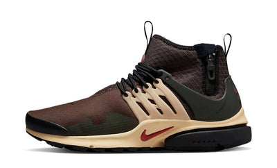 Nike Air Presto Trainers Mens Brown Lace Up Dark Brown Gym RunningTrainers