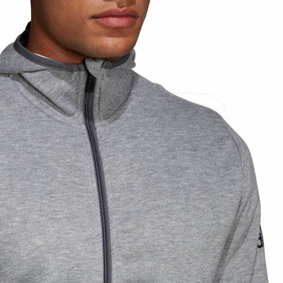 Adidas Mens Hoodie Freelift Prime Hoodie Sports Hoodie Gym Running Top Grey - MRGOUTLETS