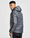 Adidas Jacket Mens Padded Jacket Coat Full Zip Dark Grey/Black Winter Jacket - MRGOUTLETS