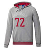 Adidas Mens Hoodie Gym Running Hoody Grey Hoodie Long Sleeve Hoodie - MRGOUTLETS