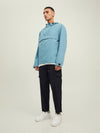 Jack Jones Mens Jacket Anorak Pullover Jacket Teal Casual Drawcord Jacket - MRGOUTLETS