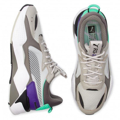 Puma Trainers Mens Grey RX-X Tracks Sports Trainers Lace Up Running Trainers